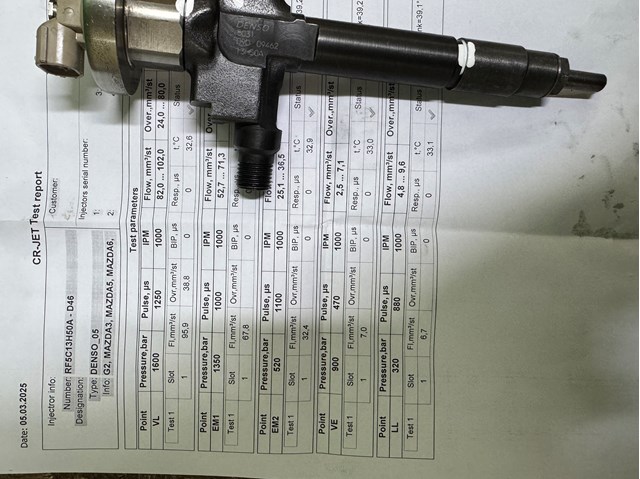 Клапанная форсунка RF5C13H50A DENSO