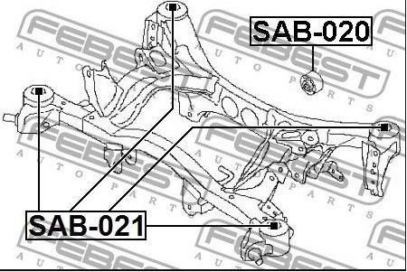 SAB020 Сайлентблок задней балки купить Черновцы