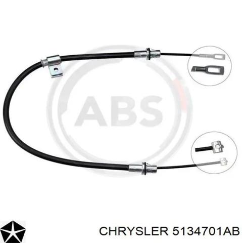 Трос ручного тормоза передний 5134701AB CHRYSLER