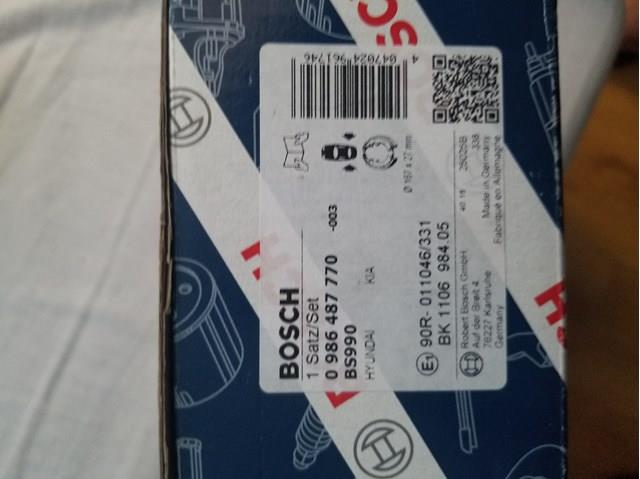 BOSCH 0986487770 Колодки тормозные задние барабанные в наличии Николаев
