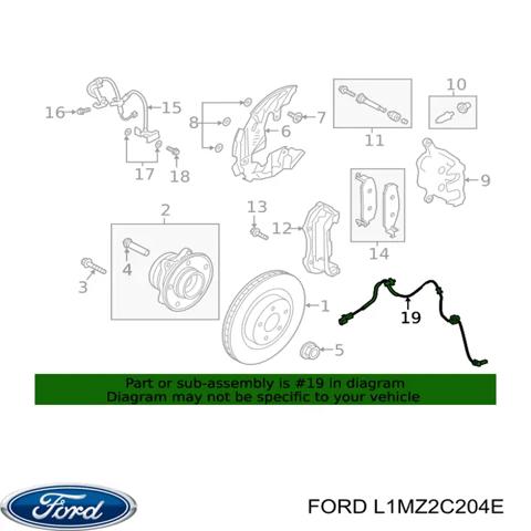 Датчики антиблокировочной системы тормозов L1MZ2C204E FORD