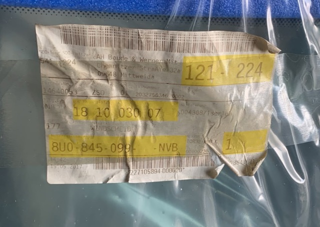 8U0845099NVB Стекло лобовое  купить Сумы