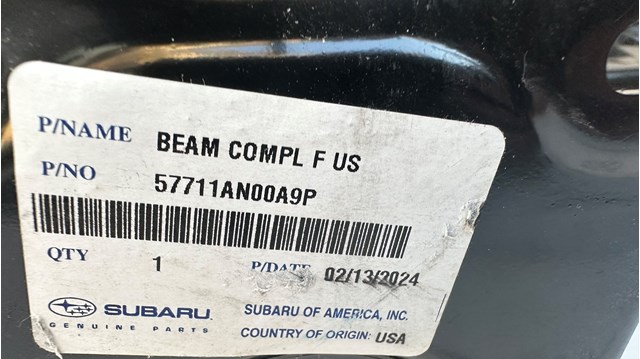 SUBARU 57711AN00A9P Усилитель бампера переднего в наличии Чернигов