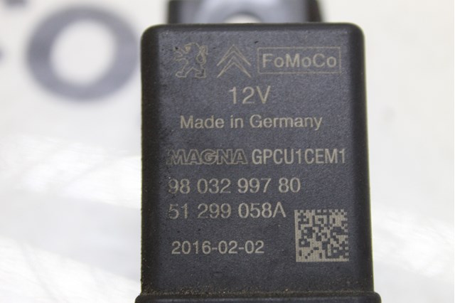 Реле свечей накаливания 9803299780 PEUGEOT