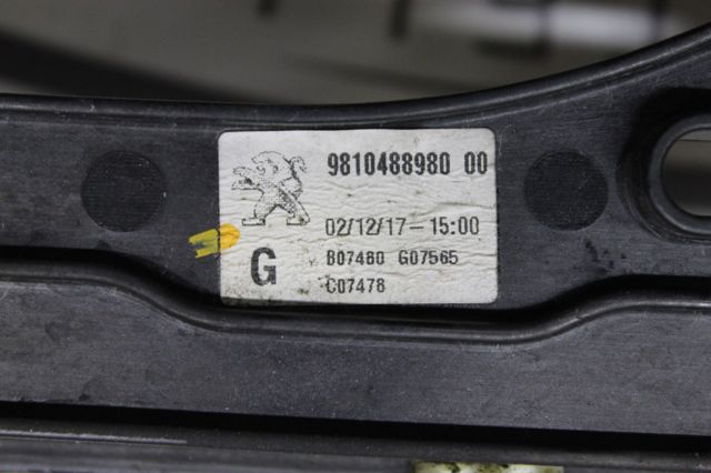9810488980 PEUGEOT Механизм стеклоподъемника двери передней левой купить в Киев