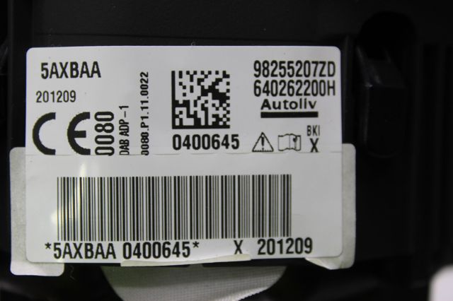 98255207ZD PEUGEOT Подушка безопасности водителя купить в Кривой Рог