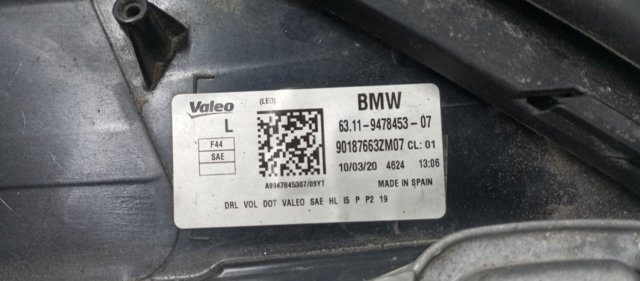 63119449597 BMW Левая фара купить в Киев