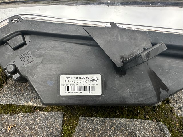 63177412528 BMW Фара противотуманная правая купить в Украина