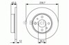 Тормоз дисковый передний 0986479R61 BOSCH