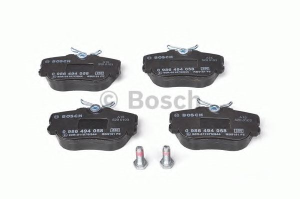 0986494058 Колодки тормозные задние дисковые купить Ирпень