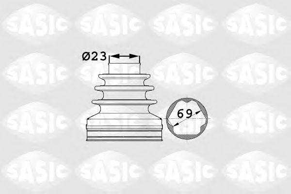 1906024   sasic - пильовик привідного валу SAS1906024