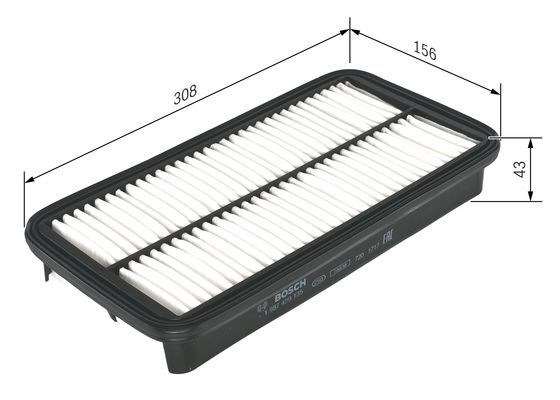 BOSCH 1987429135 Фильтр воздушный в наличии Каменское