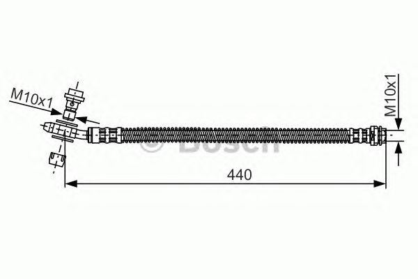 BOSCH 1987481175 Задний тормозной шланг в наличии Сумы