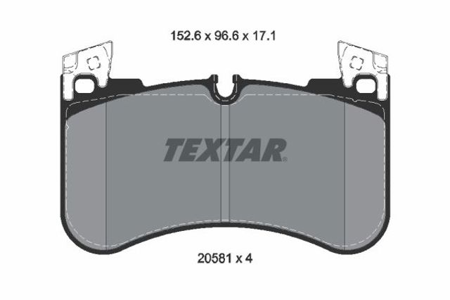 TEXTAR 2058101 Колодки тормозные передние дисковые в наличии Ирпень