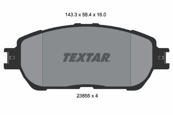 2385501 TEXTAR Колодки тормозные передние дисковые купить в Одесса