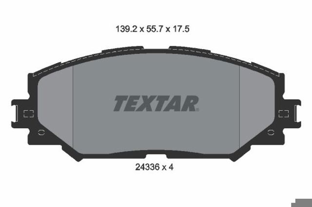 2433601 TEXTAR Передние тормозные колодки купить в Николаев