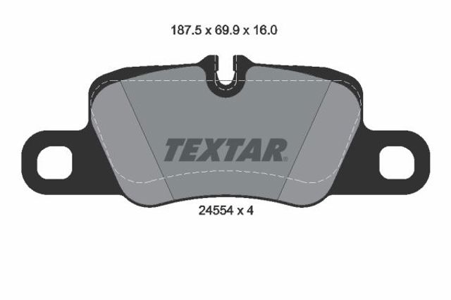 2455402 TEXTAR Задние тормозные колодки купить в Днепр