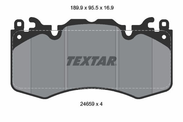 TEXTAR 2465901 Колодки тормозные передние дисковые в наличии Ровно