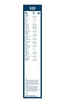 BOSCH 3397118405 Щетка-дворник лобового стекла, комплект из 2 шт. в наличии Днепр