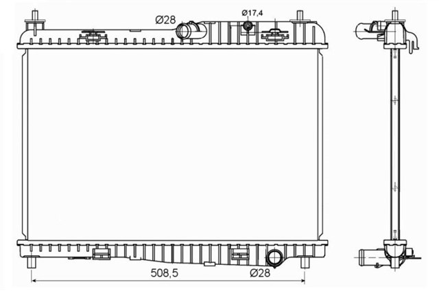 NRF 53152 Радиатор в наличии Хмельницкий