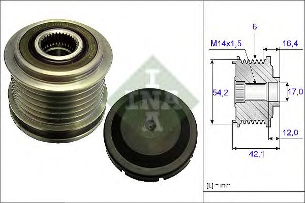 INA 535018110 Шкив генератора в наличии Сумы