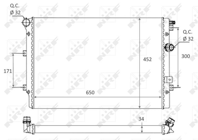 NRF 58464 Радиатор в наличии Павлоград