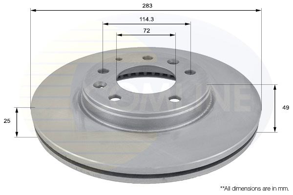 ADC0445V COMLINE Передние тормозные диски купить в Киев