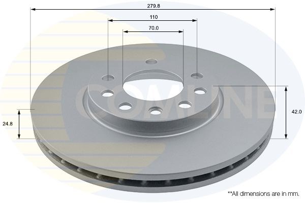 COMLINE ADC1113V Передние тормозные диски в наличии Запорожье
