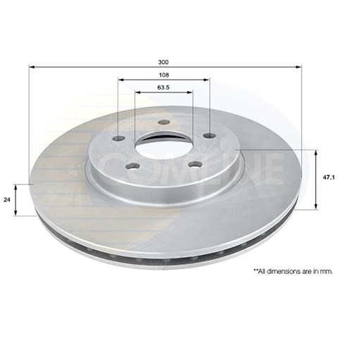 ADC1215V COMLINE Передние тормозные диски купить в Ровно