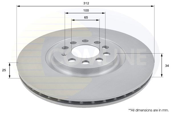 COMLINE ADC1438V Диск тормозной передний в наличии Украина