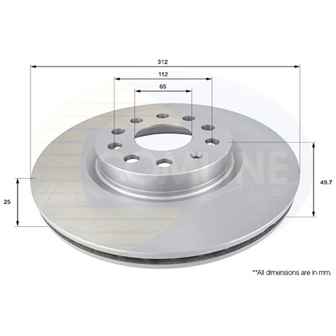 ADC1449V COMLINE Передние тормозные диски купить в Ужгород
