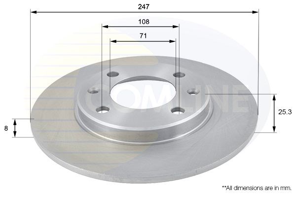 Adc1512 comline - диск гальмівний з покриттям ADC1512