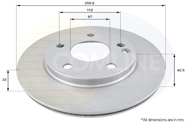 COMLINE ADC1605V Диск тормозной передний в наличии Тернополь
