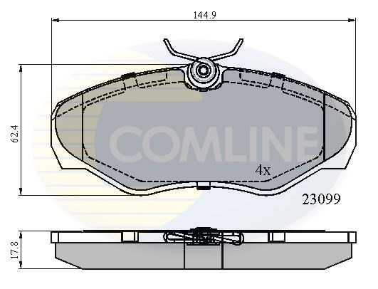 COMLINE CBP01127 Передние тормозные колодки в наличии Ровно