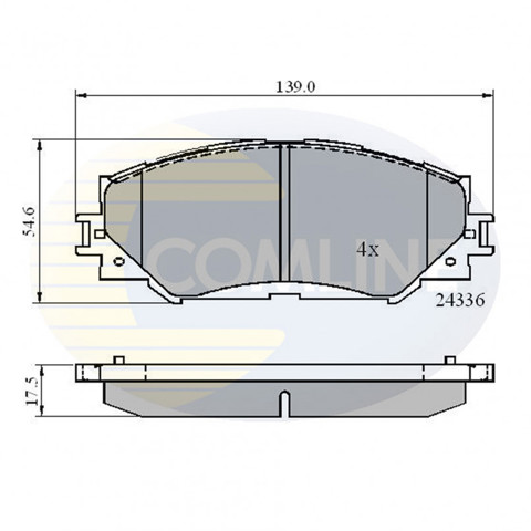 CBP01515 COMLINE Колодки тормозные передние дисковые купить в Харьков