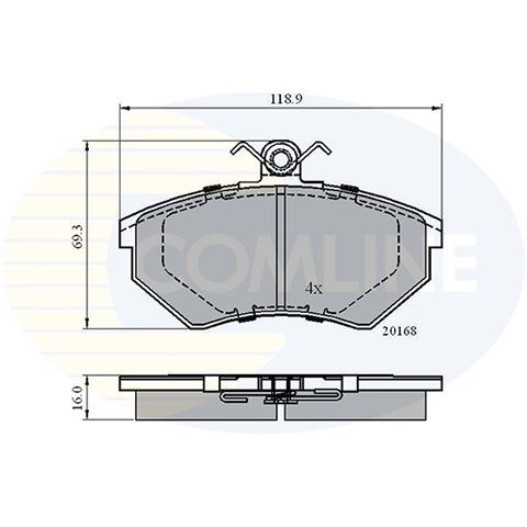 CBP0152 COMLINE Передние тормозные колодки купить в Сумы