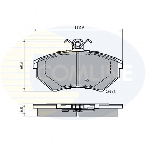 COMLINE CBP0152 Колодки тормозные передние дисковые в наличии Киев