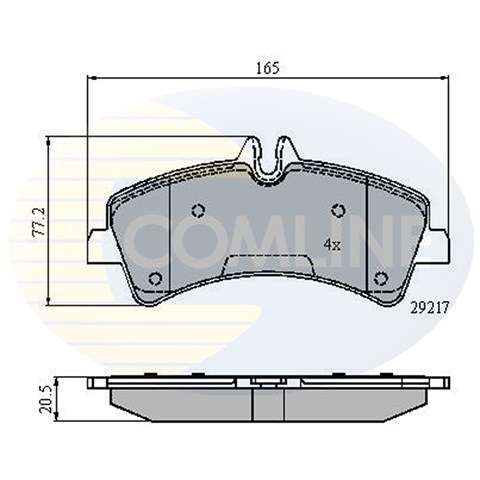 CBP01575 Колодки тормозные задние дисковые купить Украина