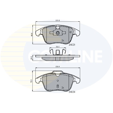 CBP01591 COMLINE Передние тормозные колодки купить в Николаев