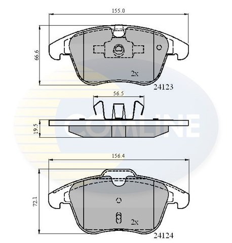 CBP01591 Колодки тормозные передние дисковые купить Сумы