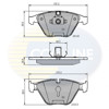 Колодки тормозные передние дисковые CBP02100 COMLINE