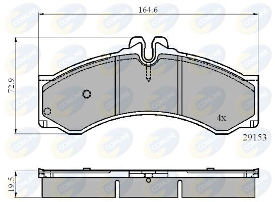 COMLINE CBP0271 Колодки тормозные передние дисковые в наличии Полтава