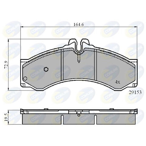 CBP0271 COMLINE Колодки тормозные передние дисковые купить в Полтава