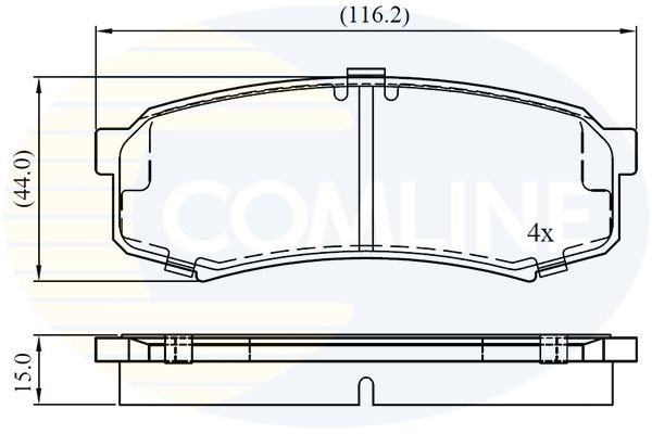 CBP0404 COMLINE Колодки тормозные задние дисковые купить в Львов