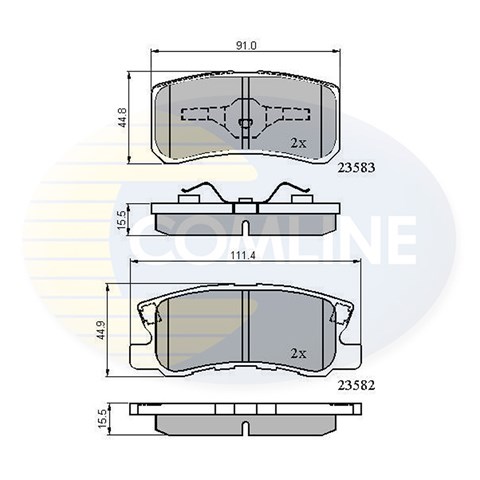 COMLINE CBP0905 Колодки тормозные задние дисковые в наличии Ирпень