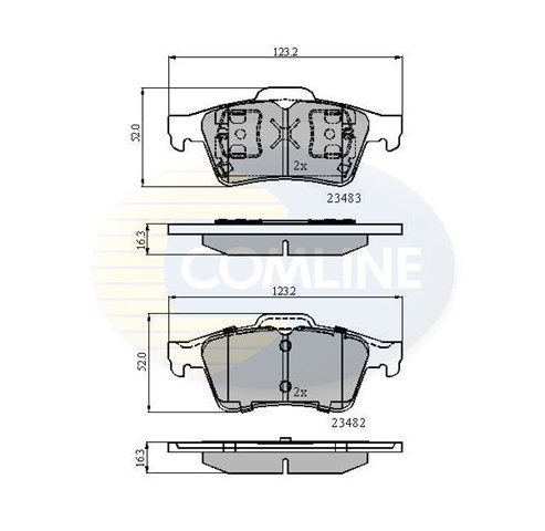 COMLINE CBP0946 Колодки тормозные задние дисковые в наличии Черновцы