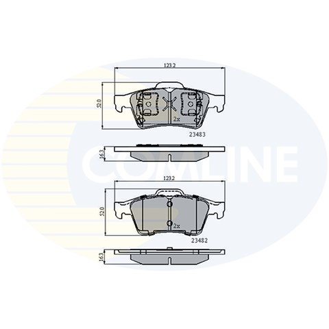 COMLINE CBP0946 Колодки тормозные задние дисковые в наличии Ровно