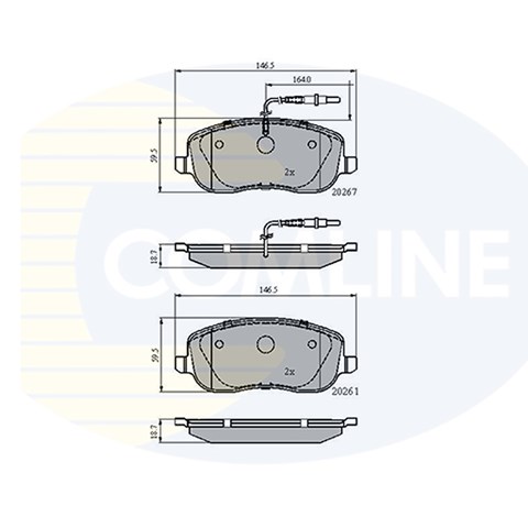 CBP11158 COMLINE Колодки тормозные передние дисковые купить в Кривой Рог