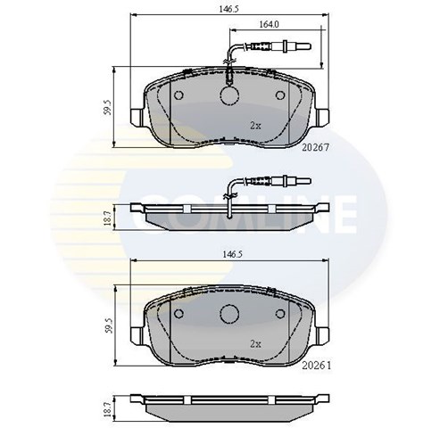CBP11158 COMLINE Передние тормозные колодки купить в Павлоград