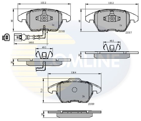 CBP11224 Колодки тормозные передние дисковые купить Павлоград